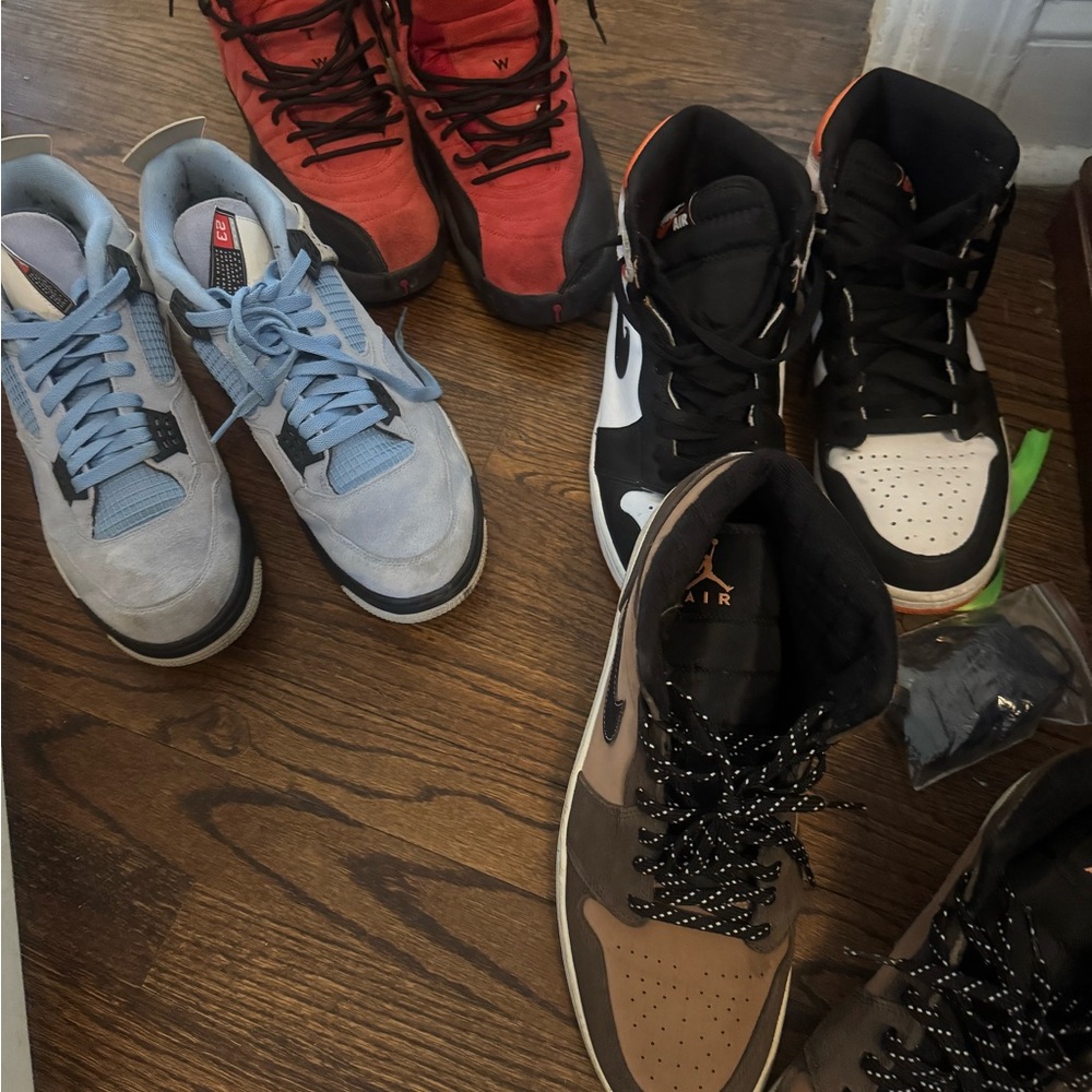 Stylish Sneaker Collection - Red, Blue, Black, Brown all Jordan’s